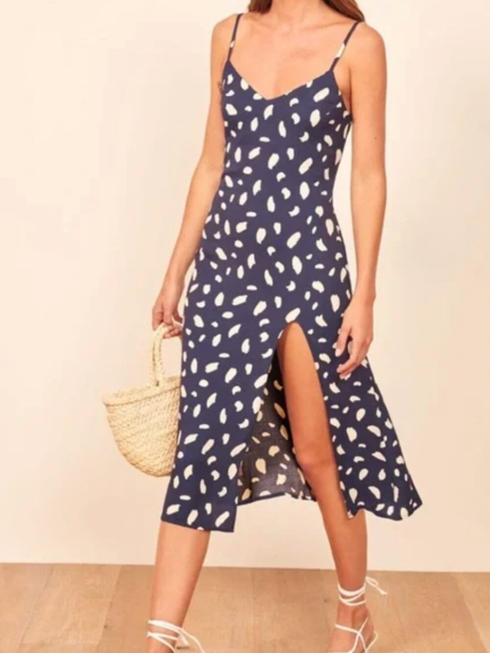 Reformation Crimini Midi Dress in Splatter — Size 10 NWT